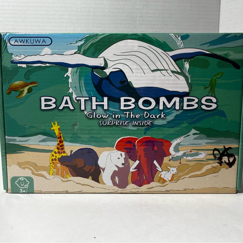 AWKUWA Glow in the Dark Bath Bombs